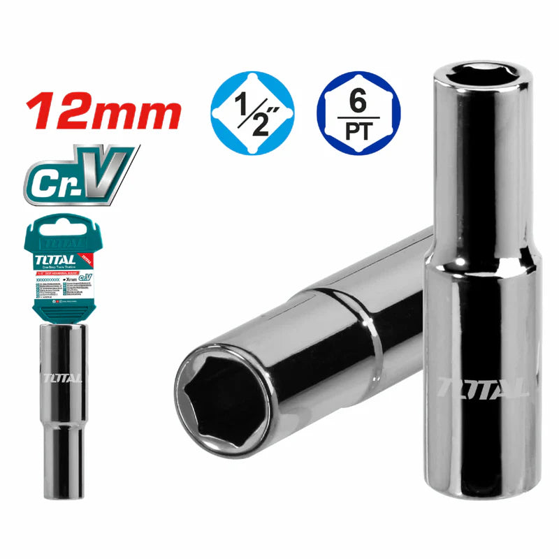 [SKUIMG]THTST12123L|THTST12123L-FRONTEND-_WsQFKmlBhsQz8fI.png|Socket Largo de 6pts Hexagonal 1/2" de 12 mm. Material: 50BV30, Tratamiento termico, niquelado negro