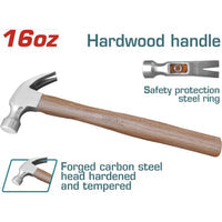 [SKUIMG]THTW7316|THTW7316.jpg|MARTILLO DE OREJAS, TRATAMIENTO TÉRMICO, ACERO 45# DE MADERA 16ONZ/450G.