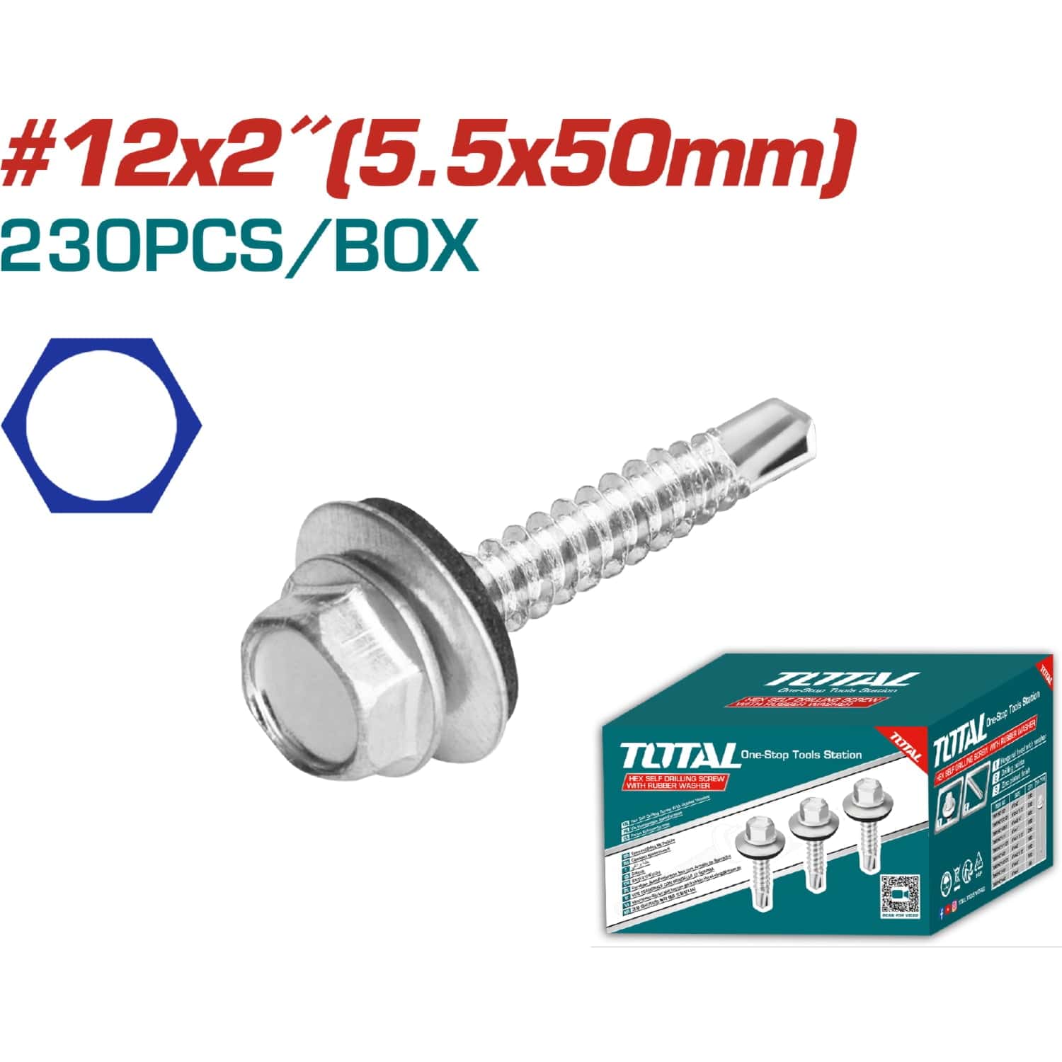 [SKUIMG]THWHD1221|TORNILLOS PARA TECHO HEXAGONAL.