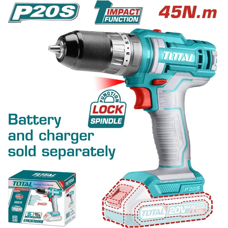 [SKUIMG]TIDLI201455|TIDLI201455.jpg|DRILL TALADRO INALÁMBRICO FUNCIÓN IMPACTO 20V