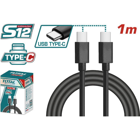 [SKUIMG]TIUCC02|CABLE USB TIPO C A TIPO C LONGITUD. 1M. IDEAL PARA DISPOSITIVOS. TPTAL