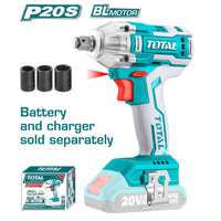 [SKUIMG]TIWLI20010|LLAVE IMPACTO DADO CUADRADO 1/2" LITIO 20V.