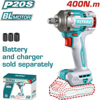 [SKUIMG]TIWLI20401|LLAVE IMPACTO DADO CUADRADO 1/2" 20V 400NM. BATERÍA Y CARGADOR POR SEPARADO.