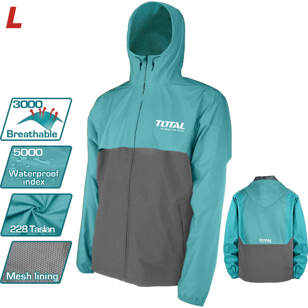 [SKUIMG]TJCTC2282.L|CHAQUETA CORTAVIENTOS DE TRABAJO, TALLA: L, MATERIAL: TASLAN228 Y FORRO DE MALLA