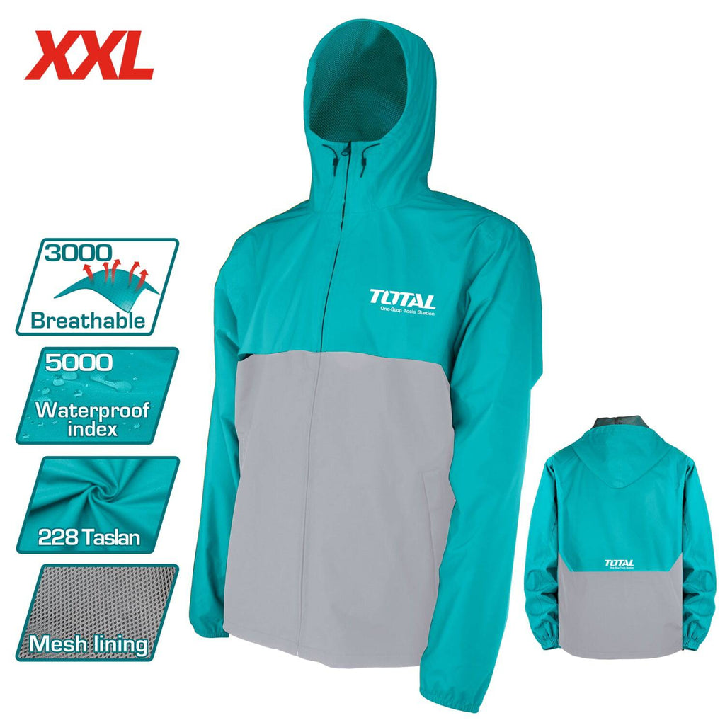 [SKUIMG]TJCTC2282.XXL|CHAQUETA CORTAVIENTOS DE TRABAJO, TALLA: XXL, MATERIAL: TASLAN228 Y FORRO DE MALLA