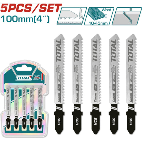 [SKUIMG]TJSBT101D|TJSBT101D.jpg|JUEGO DE HOJAS DE SIERRA CALADORA PARA MADERA. 5 PZAS HCS