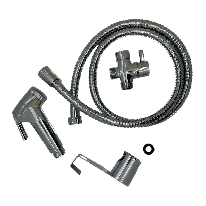 [SKUIMG]TK-SH-2489-7537-6002|DUCHA SANITARIA TIPO TELEFONO CON ACCESORIOS. SET DE 4 PIEZAS. REGADERA INODORO