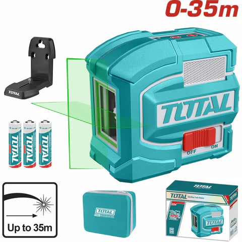 [SKUIMG]TLL156601|TLL156601-FRONTEND-iVWAMjbFMzwOlpYX.png|NIVEL LASER DE LÍNEA AUTONIVELANTE. RANGO DE TRABAJO: 0-35 M. PRECISIÓN DE LÍNEA: ± 1.5 MM A 7M. BAT