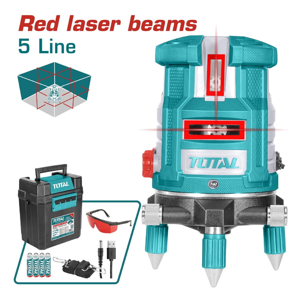 [SKUIMG]TLL306505|NIVEL DE LASER AUTONIVELANTE ( LASER ROJO ). RANGO DE TRABAJO: 0-20 M. 1 LINEA HORIZONTAL-4 VERTICAL