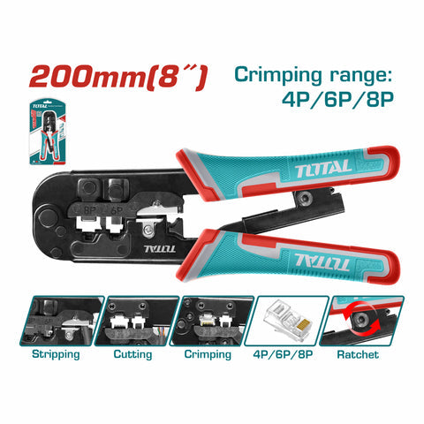 [SKUIMG]TMPCN5468R|CRIMPADORA ELECTRICIDAD DE ENCHUFE MODULAR 8" RANGO DE 4P,6P,8P TRES FUNCIONES ENGARZADO, PELADO, CO
