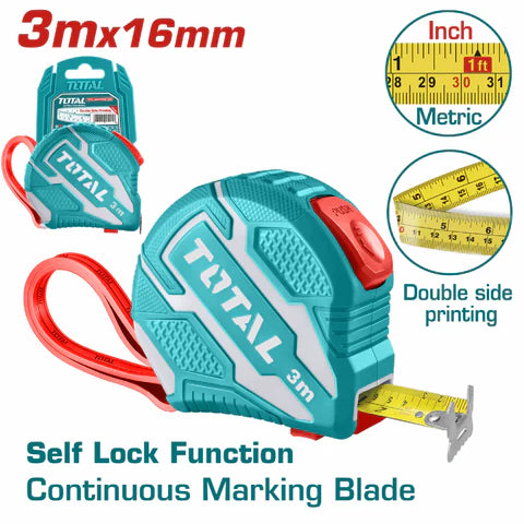 [SKUIMG]TMT126231|TMT126231-FRONTEND-_4-lStL_wF2aQOWi.png|Cinta Metrica de Acero de 3 m X 16 mm. Metros/Pulgadas. Con doble boton de autobloqueo.