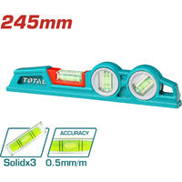[SKUIMG]TMT221306|NIVEL DE BURBUJA DE SUPERFICIE PLANA 24.5 CM. ALUMINIO DE ALTA CALIDAD.