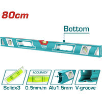 [SKUIMG]TMT28086|TMT28086.jpg|NIVEL DE BURBUJA EN FORMA DE V PARA OBJETOS CILINDRICOS 80 CM. ESPESOR DEL ALUMINIO 1.5 MM.