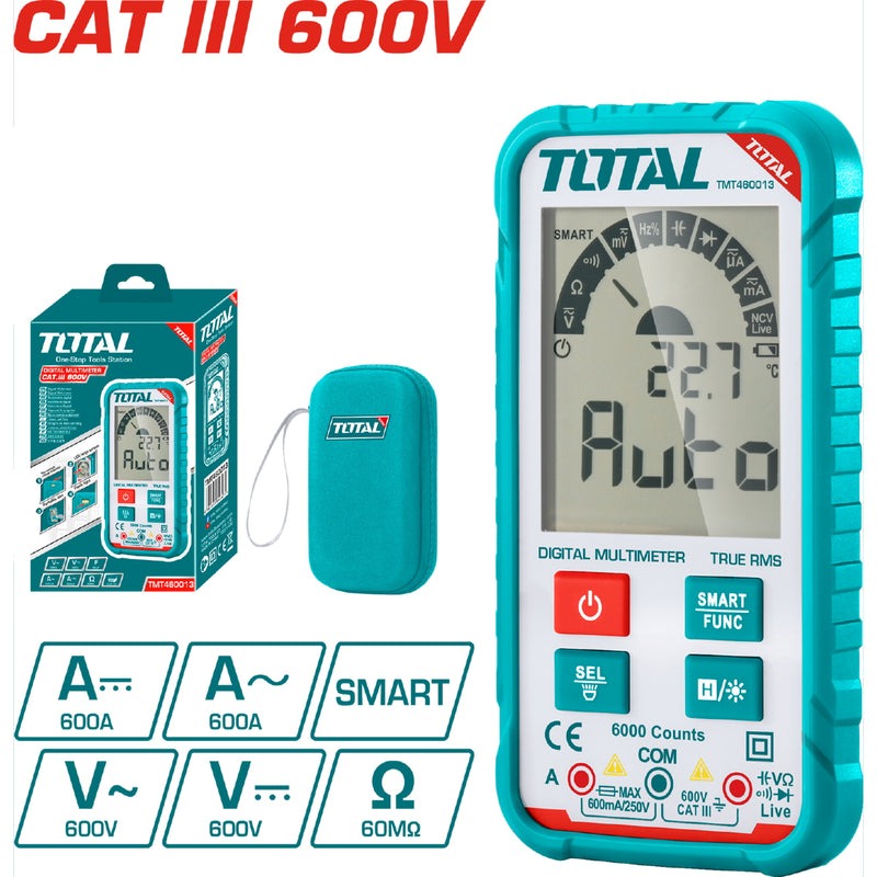 [SKUIMG]TMT460013|TMT460013.jpg|MULTÍMETRO DIGITAL 6000 DÍGITOS RMS.