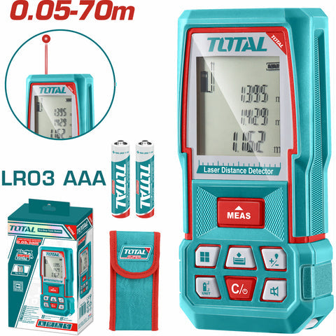 [SKUIMG]TMT57026|MEDIDOR LASER RANGO 0.05-70MTS. EXACTITUD 2.0MM. 635NM, <1MW. BATERIAS AAA