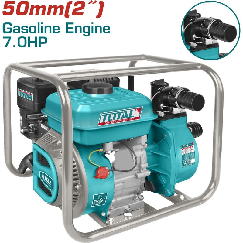 [SKUIMG]TP3202|TP3202.jpg|BOMBA DE AGUA A GASOLINA 7.0 HP, DIAMETRO DE SALIDA 50MM ( 2" ). FLUJO MAX. 550 L/MIN ( LIFT 32M ),