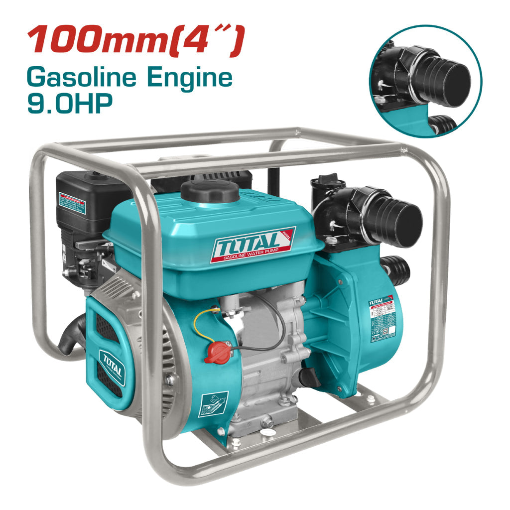 [SKUIMG]TP3401|BOMBA DE AGUA A GASOLINA 9.0 HP 4". FLUJO MAX: 1500L. DEPOSITO DE COMBUSTIBLE: 6.0L