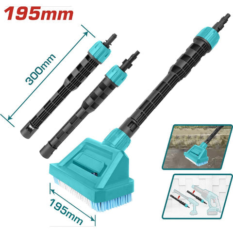 [SKUIMG]TPB30160|CEPILLO PARA PISCINA DE 195MM COMPATIBLE CON EXTENSION DE 300MM PARA HIDROLAVADORAS TPWLI2028 TPWLI2