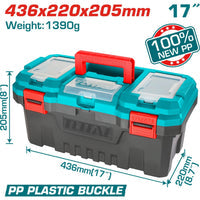 [SKUIMG]TPBX0171|CAJA DE HERRAMIENTAS DE PP, 436MM (17") *220MM(8.7")*205MM(8")