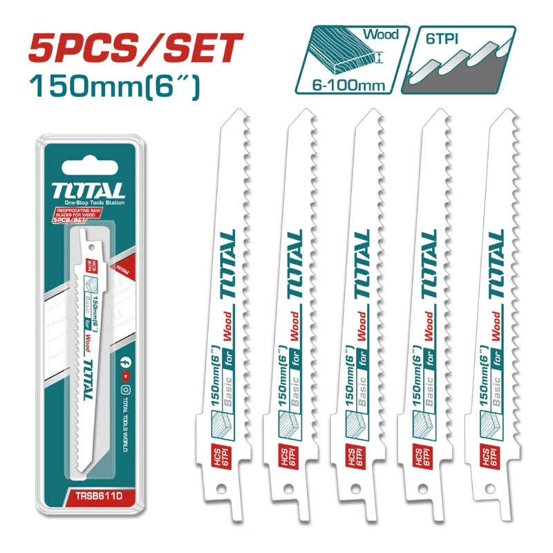 [SKUIMG]TRSB611D|TRSB611D-FRONTEND-SAphHSqmsYgQqzsu.png|HOJAS SIERRA SABLE RECIPROCA PARA MADERA. 6 DIENTES POR PULGADA. SET DE 5 HOJAS.
