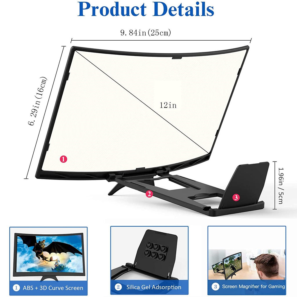 [SKUIMG]TS142|TS142.jpg|AMPLIFICADOR DE PANTALLA DE CELULAR, CURVA 3D, FULL HD. TAMAÑO 12 PULG.