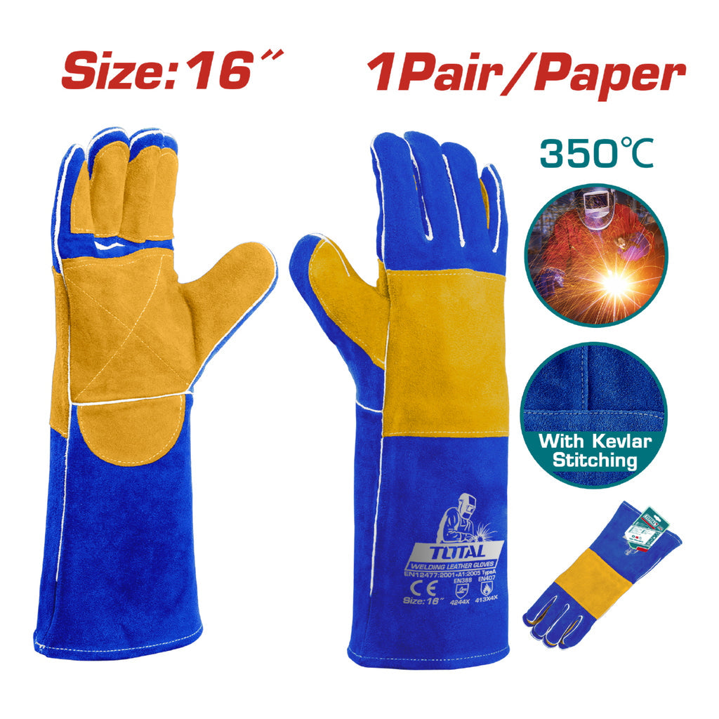 [SKUIMG]TSP15216|GUANTES PARA SOLDAR 350°. TALLA 16" ALTA