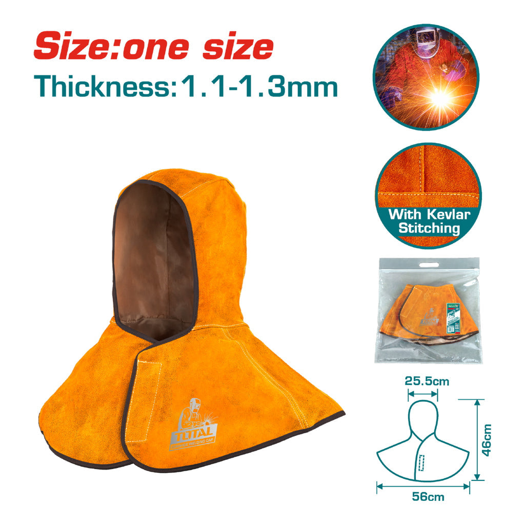 [SKUIMG]TSP20101|CAPUCHA DE CUERO PARA SOLDADOR. TALLA ÚNICA. TAMAÑO: 1.0 -1.2MM.