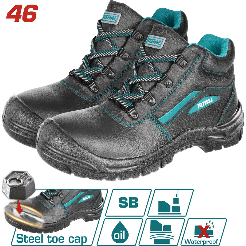 [SKUIMG]TSP202SB.39|TSP202SB.39.jpg|BOTAS DE SEGURIDAD DE CUERO CON PUNTA DE ACERO. RESISTENTE AL ACEITE.