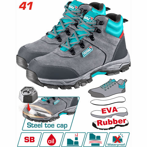 [SKUIMG]TSP205SB.41|TSP205SB.41.jpg|BOTAS DE SEGURIDAD DE CUERO CON PUNTA DE ACERO. SUELA EVA. SEGURIDAD SB.