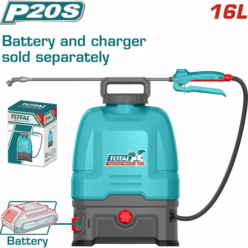 [SKUIMG]TSPLI2016|TSPLI2016-FRONTEND-G3dtHOdXVQJ7PGU4.png|FUMIGADORA 16L ASPERJADORA ROCIADOR DE 20V INALÁMBRICA CON DOS VELOCIDADES 5BAR. NO INCLUYE BATERÍA