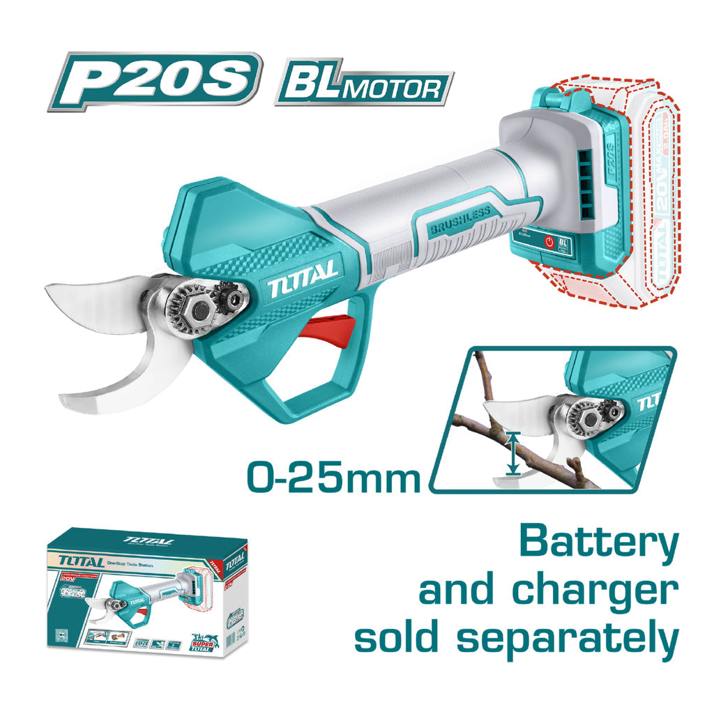 [SKUIMG]TSSLI20258|TSSLI20258.jpg|TIJERA DE PODAR INALÁMBRICA 20V MOTOR