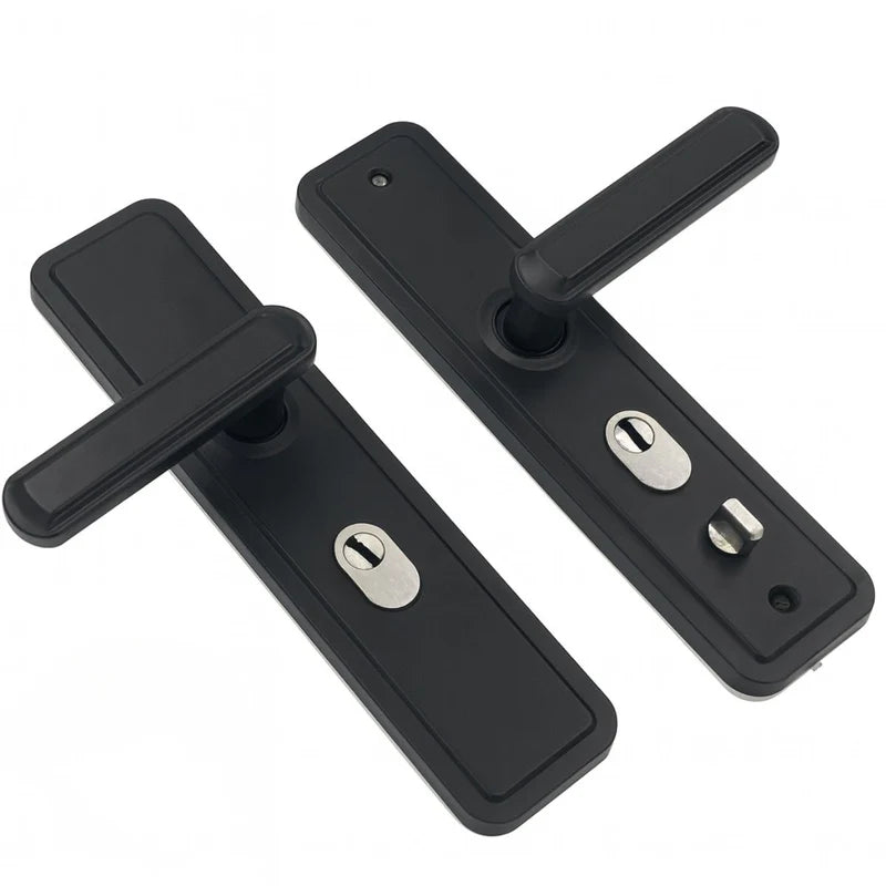 [SKUIMG]TU532|TU532-FRONTEND-n8-SZdzjslB0TilO.png|MANIJA (CHAPA) DE PUERTA DE DOBLE TRACCIÓN. TIRADOR DOBLE RESORTE CON PLACA DE ACERO INOXIDABLE 280X