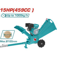 [SKUIMG]TWCS3100|TWCS3100.jpg|CHIPEADORA PICADORA DE MADERA BIOTRITURADORA. CAPACIDAD (4")100MM. 15HP. POTENCIA MAX. 10KW/3600RPM.