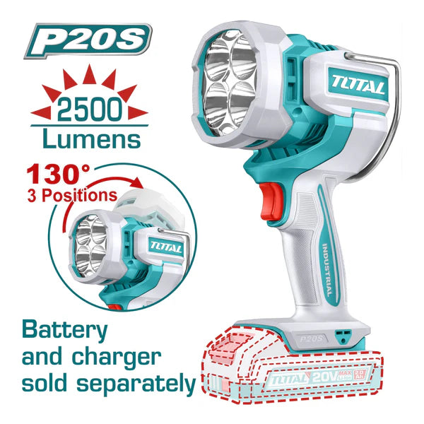 [SKUIMG]TWLI20885|TWLI20885-FRONTEND-Q4G8CNdMbKaz2Ayz.png|LÁMPARA DE TRABAJO INALÁMBRICA 20V. 2500 LUMENS. CABEZA GIRATORIA DE 130°. NO INCLUYE CARGADOR NI BA