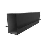 [SKUIMG]U124-BLACK|U124-BLACK.jpg|PERFIL CON DOBLE ALETA