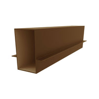 [SKUIMG]U124-BRONZE|U124-BRONZE.jpg|TRC-41 PERFIL MARCO FIJO 3" X 1 3/4" CERRADO DOBLE ALETA DESCENTRADA. E =1.5 MM. L=5.85 M BRONCE