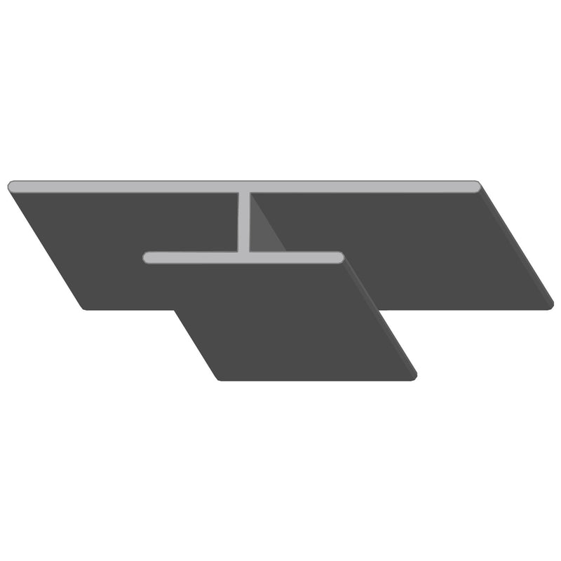 [SKUIMG]U173-SILVER|U173-SILVER.jpg|PERFIL T REMATE CENTRAL ENTRE LAMINAS DE