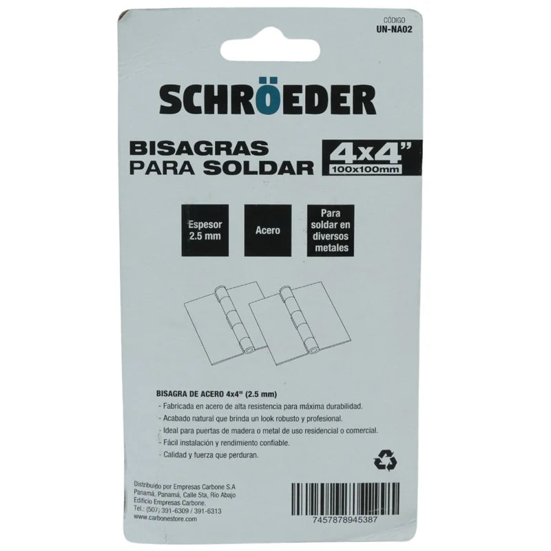 [SKUIMG]UN-NA02|UN-NA02-FRONTEND-aT1apRBDN8H1APP_.png|BISAGRAS PARA SOLDAR 4"X4"X2.5MM SUPERFICIE NATURAL 1 PAR (2 PIEZAS)