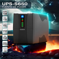 [SKUIMG]UPS-S650|UPS FUENTE DE PODER 650VA 360W PROTECTOR DE VOLTAJE Y BATERIA DE RESPALDO