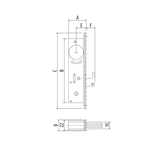 [SKUIMG]US003|US003-FRONTEND-JkUf-hazDyf8UApn.png|CERRADURA DE GANCHO DE 31/32_ PARA PUERTAS DE ALUMINIO. SIN CILINDRO Y PLACA SE VENDE APARTE.