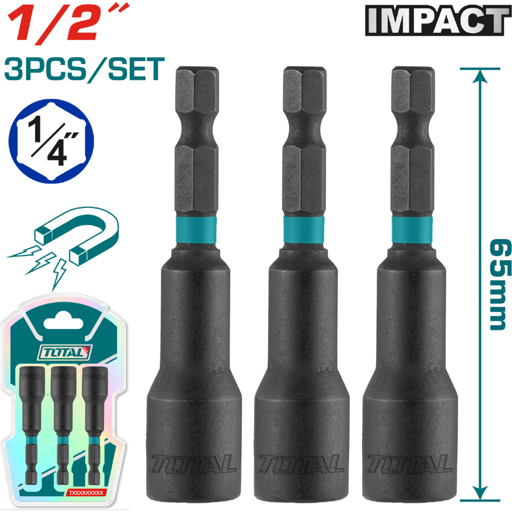 [SKUIMG]UTAC271331|SET DE COPAS MAGNETICAS PARA TORNILLO HEXAGONAL (3PZAS).