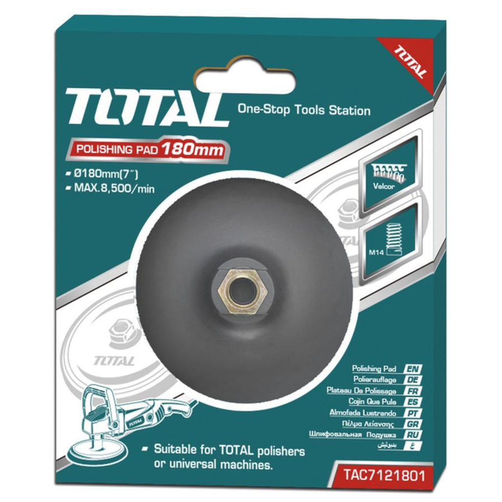 [SKUIMG]UTAC7121801|UTAC7121801.jpg|DISCO DE GOMA CON VELCRO PARA PULIDORA DE 7" CON