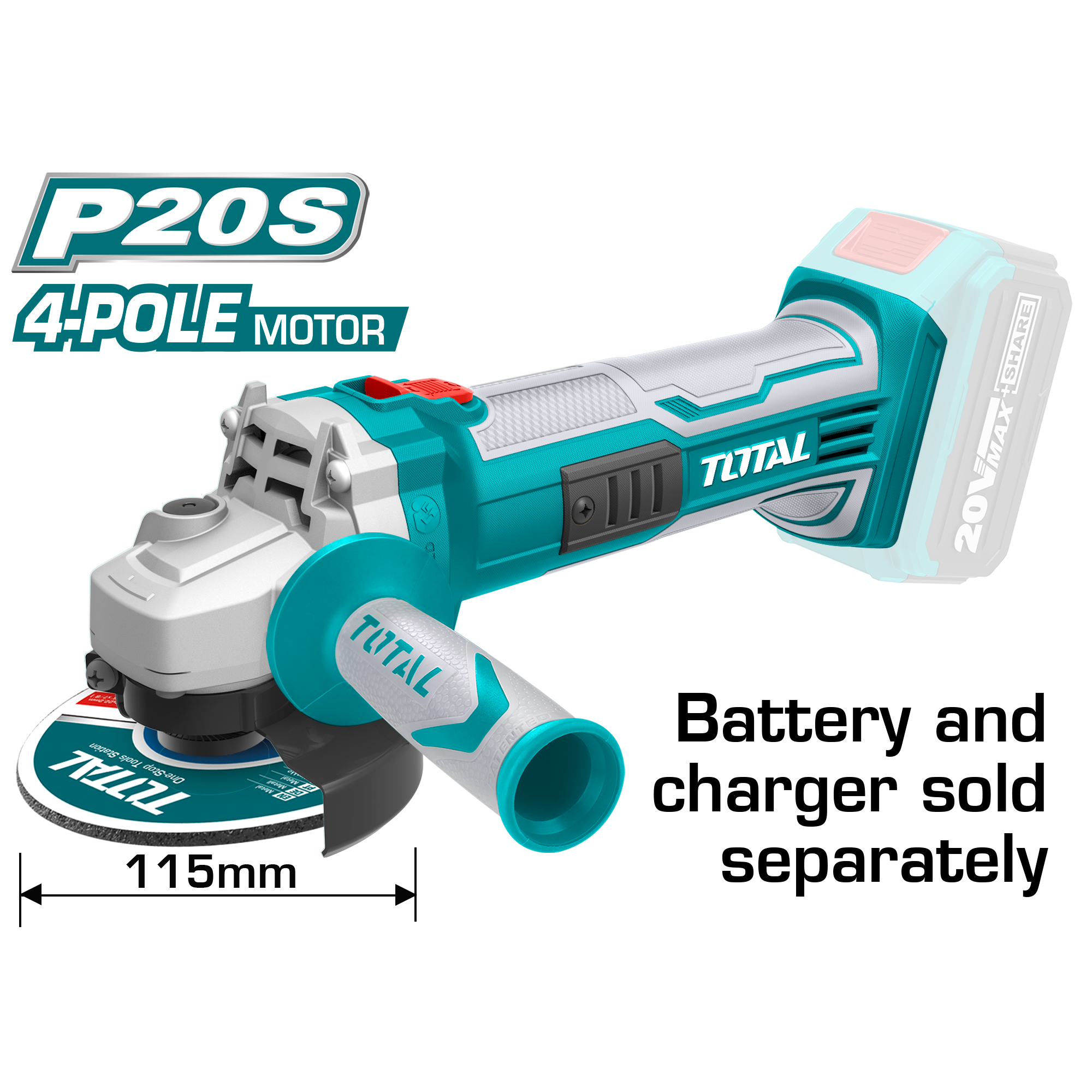 [SKUIMG]UTAGLI1151|UTAGLI1151.jpg|FLEXIBLE INALAMBRICA 4 1/2" 20V NO INCLU