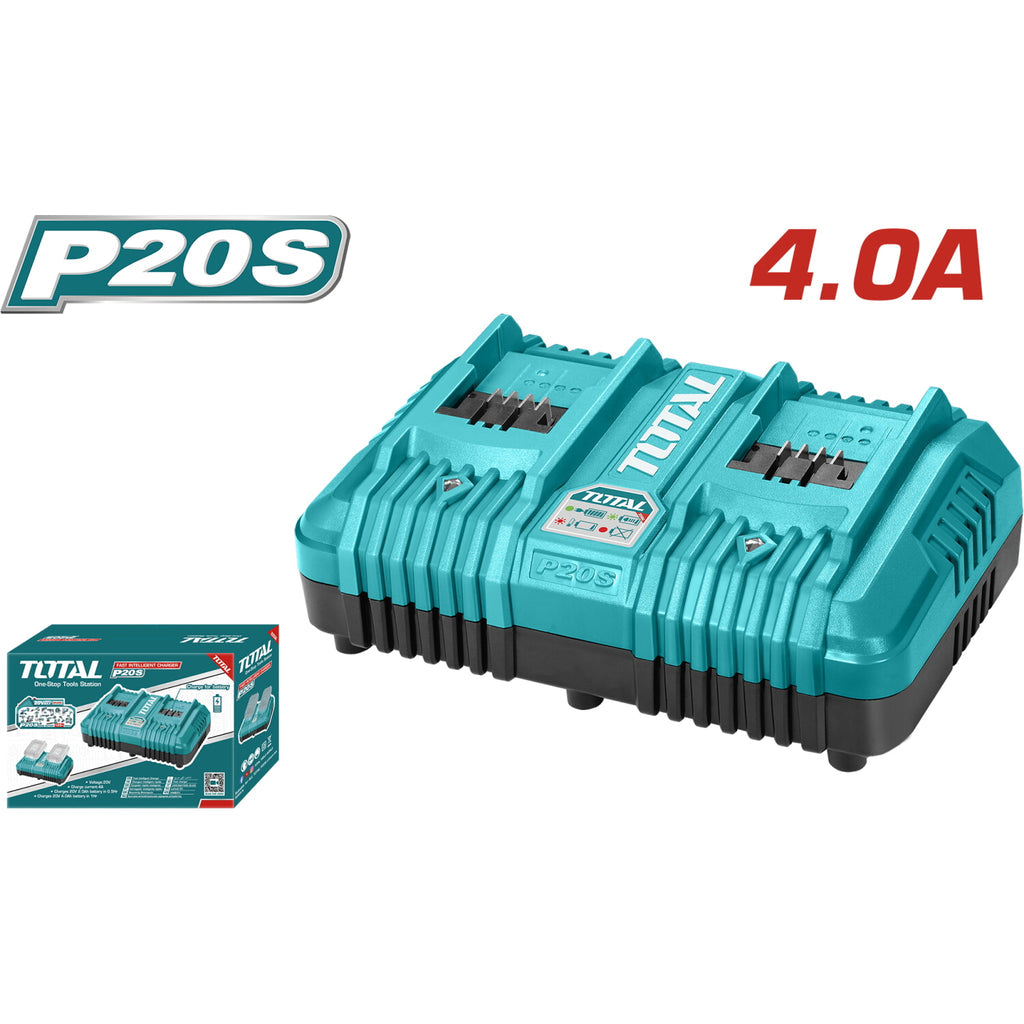 [SKUIMG]UTCLI2034|CARGADOR 20V DOBLE CARGA RÁPIDA TOTAL