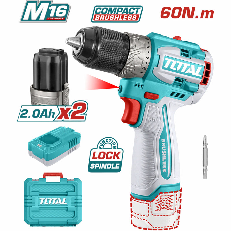 [SKUIMG]UTDLI16682|UTDLI16682.jpg|DRILL TALADRO INALAMBRICO 16V 60N.M. 1/2" 2000 RPM MOTOR SIN ESCOBILLA