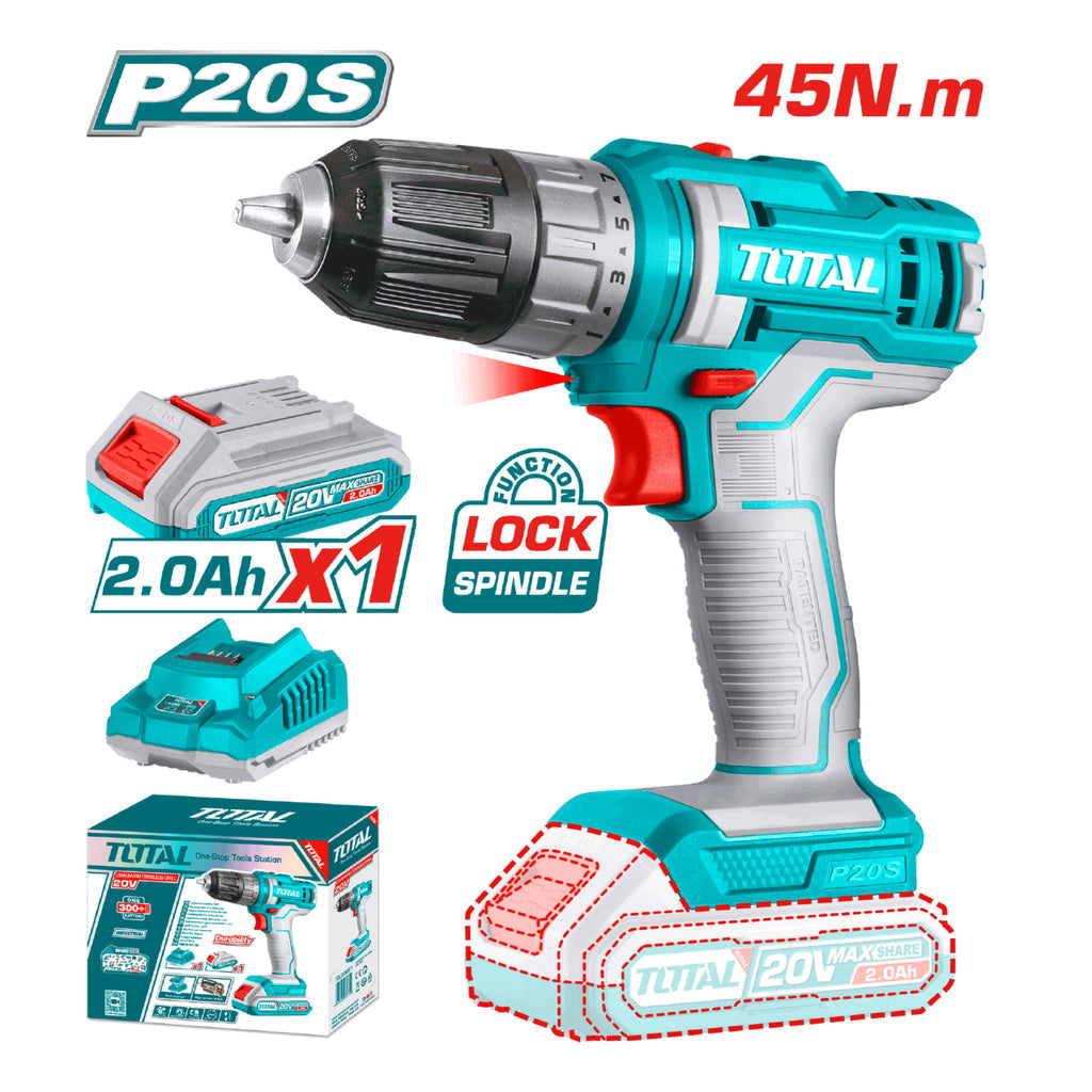 [SKUIMG]UTDLI20051|UTDLI20051.jpg|TALADRO DRILL INALÁMBRICO DE 20V. 1/32-3/8" 0-