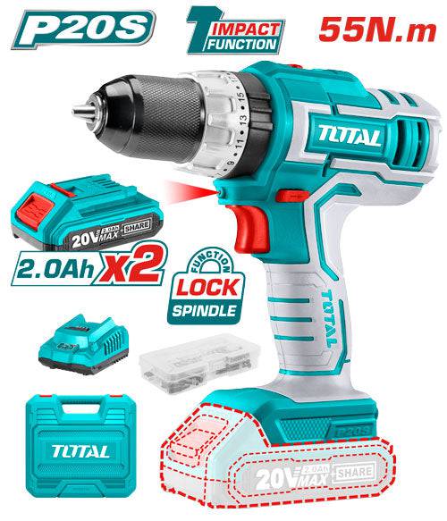 [SKUIMG]UTIDLI2003|UTIDLI2003.jpg|TALADRO INALÁMBRICO 1/2" LITIO 20V (CON FUNCIÓN IMPACTO) INCLUYE 1 CARGADOR, 2 BATERÍAS LITIO.