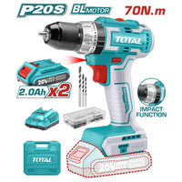 [SKUIMG]UTIDLI20605|UTIDLI20605.jpg|DRILL TALADRO INALÁMBRICO 20V DE IMPACTO (SIN ESCOBILLAS) INCLUYE BATERÍA Y CARGADOR.