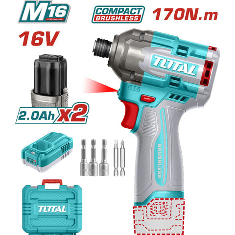 [SKUIMG]UTIRLI16178|UTIRLI16178.jpg|LLAVE DE IMPACTO DRILL 16V 1/4" 170NM 2700RPM 3500BPM. INCLUYE BATERIA Y CARGADOR.