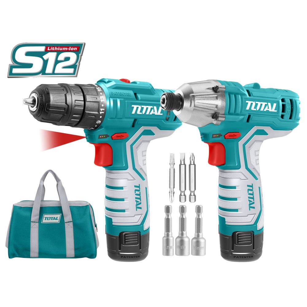 [SKUIMG]UTKLI1201|UTKLI1201.jpg|KIT COMBO INALÁMBRICO DE LITIO DRILL E IMPACTO 12V